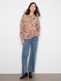 Printed Sweater w/ Zip
