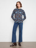 Printed Sweater w/ Zip