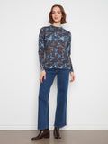 Printed Sweater w/ Zip