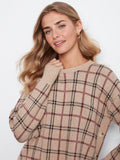 Crew Neck Jacquard Sweater