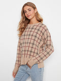 Crew Neck Jacquard Sweater