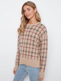 Crew Neck Jacquard Sweater