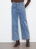 Cropped Denim Pants