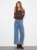 Cropped Denim Pants