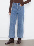 Cropped Denim Pants