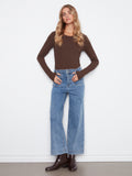 Cropped Denim Pants
