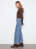 Cropped Denim Pants