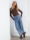 Cropped Denim Pants
