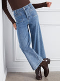 Cropped Denim Pants