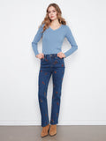 Floral Denim Pants