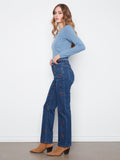 Floral Denim Pants