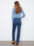 Floral Denim Pants
