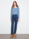 Floral Denim Pants