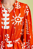 Print Tiered Dress