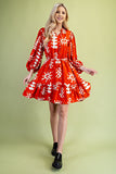 Print Tiered Dress
