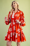 Print Tiered Dress