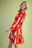 Print Tiered Dress