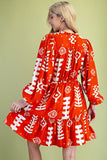Print Tiered Dress