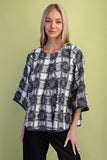Check Pleated Top