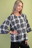 Check Pleated Top
