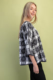 Check Pleated Top