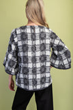 Check Pleated Top