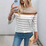 L/s Knit Striped Top