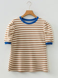 Brown Stripe Top