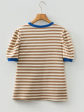 Brown Stripe Top